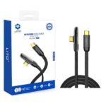 LITO LD11 TYPE-C TO C 90° Elbow Flat Braided 60W Usb Charging Cable