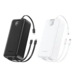 PX108 30000mAh Power Bank with 3 Built-in Cables (22.5W)