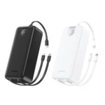 PX108 30000mAh Power Bank with 3 Built-in Cables (22.5W)