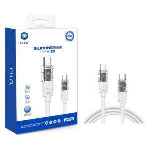 LITO LD05 TYPE C TO C 27W 60W Silicone Fast Charging Cable