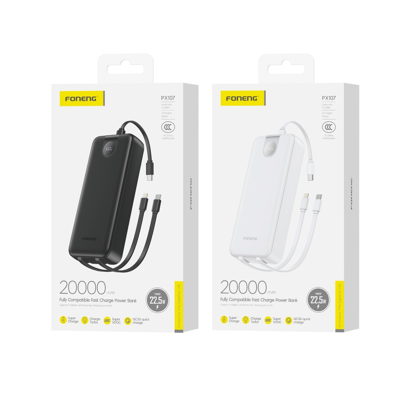 img_3476.jpeg PX 107 Foneng 3in1 Power Bank 20000MAH - Image 1
