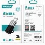 KAKUSIGA Lightning to USB-C Adapter – 3A Fast Charging & Data Transfer