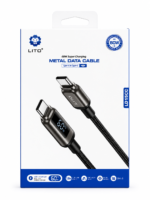 LITO 60W Type-C to Type-C Fast Charging Cable with LED Digital Display – 1m