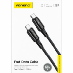 FONENG X87 60W Type-C to Type-C Fast Charging Cable – 1.2M