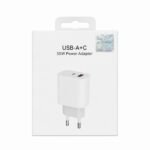 35W Dual Port USB-A + USB-C Fast Charging Power Adapter
