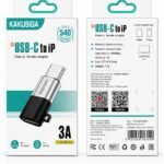 KAKUSIGA USB-C to Lightning Adapter – 3A Fast Charging & Data Transfer
